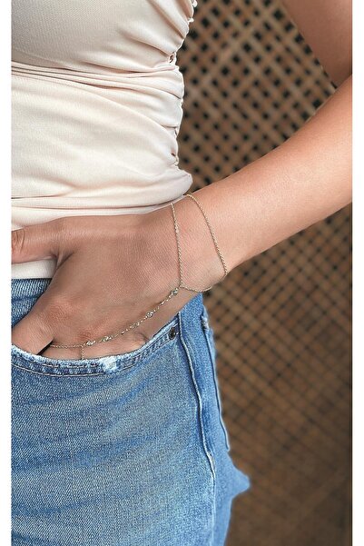 Sacha Accessories Colorful Stone Row Gold Şahmeran