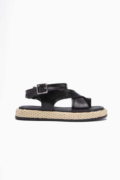 Limoya Kani Black Flip-Flop Women's Sandals Opportunity Product