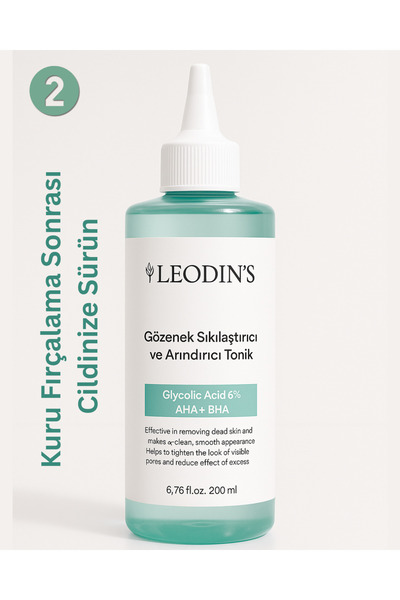 LEODİNS Selülit Ve Çilek Bacak Karşıtı Bakım Seti | At Kılı Fırçası Sıkılaştırıcı Jel Tonik