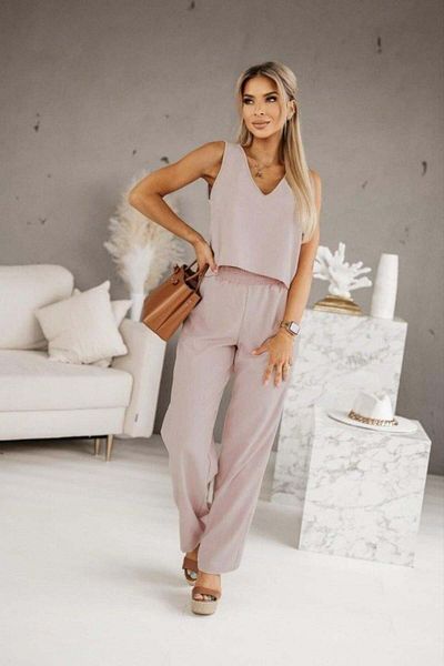Erbilden Αμάνικο παντελόνι V-Neck Krop - Σετ δύο κλωστών με ελαστική μέση