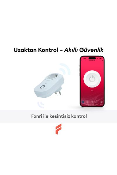 Fonri Smart Surge Protected Socket (16 AMPER), Wifi, 2 Year Warranty, Remote Control, Energy Consumption Tracking