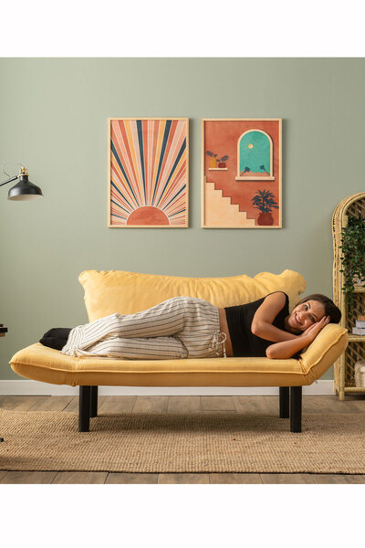 Pafu Chatto İkili Yataklı Koltuk - Hardal