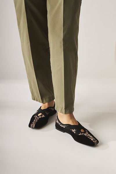Limoya Pantofi de balerină de damă model Erma Black Balerina din piele naturală
