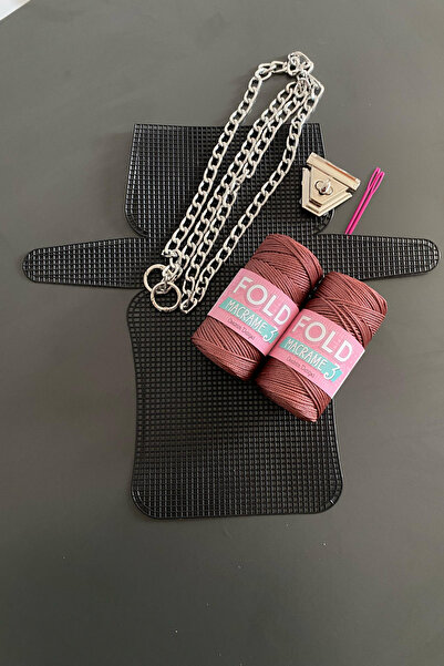 BD fold yarn طقم حقيبة قماش منسوجة 205 بوليستر بني رقم 3 طقم حقيبة قماش بلاست...