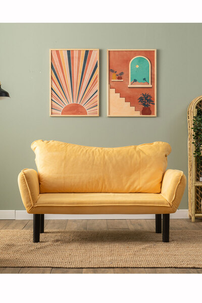 Pafu Chatto İkili Yataklı Koltuk - Hardal