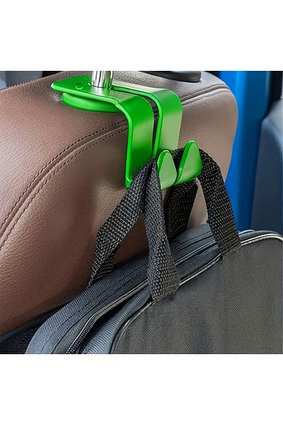 long way 2 bucăți cârlige pentru spătar scaun auto, suport telefon multifuncțional Umeraș pentru vehicul