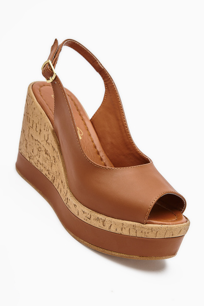Limoya Jenny Tan Wedge Heeled Women's Shoes