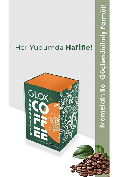 GLOX Kolajen Ve Bromelain Formül Ile Detox Kahvesi 30 Adet