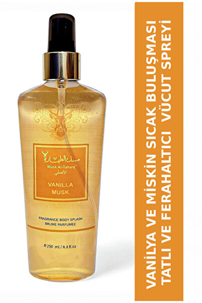MUSK AL TAHARA VANİLYA Misk Vücut Spreyi 250ml yumuşak,tatlı,sıcak bir koku s...