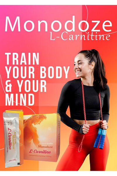 Monodoze L-carnitine 1000mg Liquid Sachets - Premium Energy & Fat Metabolism Support