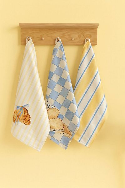 Alseko Concept Bread & Croissant 35X50Cm 3 Pieces Cotton Kitchen Oven Towel