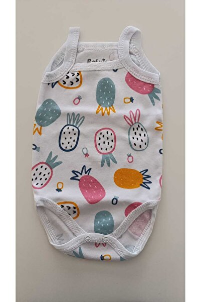 Babytoo Baby Girl Snap Body Stylish Patterned Undershirt