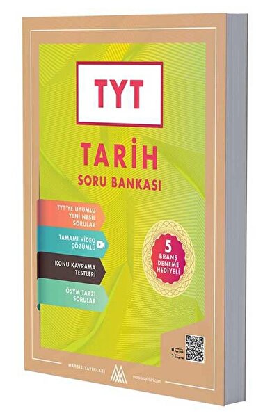 Marsis Yayınları TYT Tarih Soru Bankası - 5 Branş Deneme Hediyeli