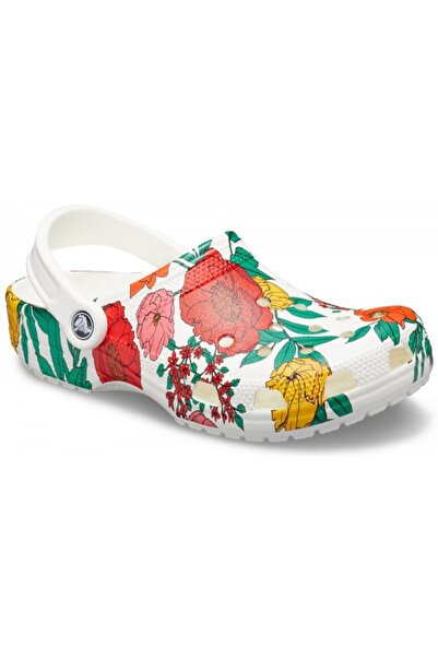 Crocs classic printed floral clog - white/floral