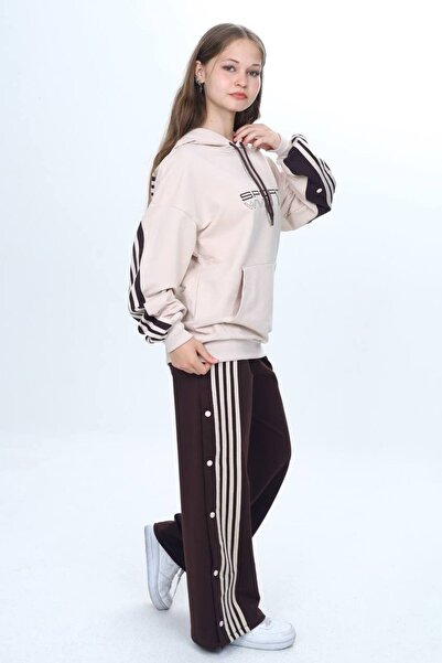 Jannock Unisex Kapüşonlu Çıtçıtlı %100 Pamuk Eşofman Takımı – Rahat ve Şık Tasarım-302