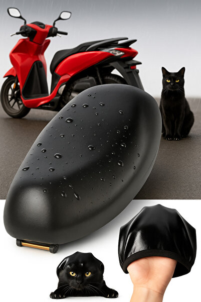 Vi Caro siyah mondial virago 50 Uyumlu Scooter sele kılıfı su geçirmez siyah motorsiklet koltuk kılıfı