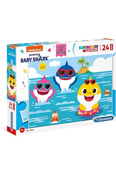 CLEMENTONI أحجية ماكسي بيبي شارك، 24 قطعة، متعددة الألوان، 28519