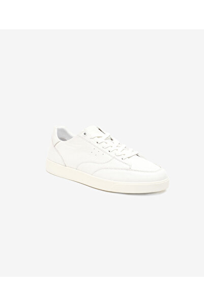 Greyder Erkek Kirli Beyaz Hakiki Deri Sneaker Ayakkabı 5Y1CA64676
