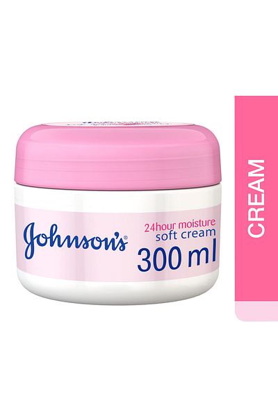 Johnson & Johnson كريم جونسون للجسم ترطيب لمدة 24 ساعة ناعم 300 مل ترطيب يدوم طويلاً لبشرة ناعمة وطرية،