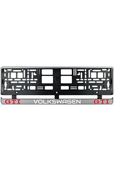 OEM Set 2 bucati, suport numar inmatriculare argintiu VW GTI