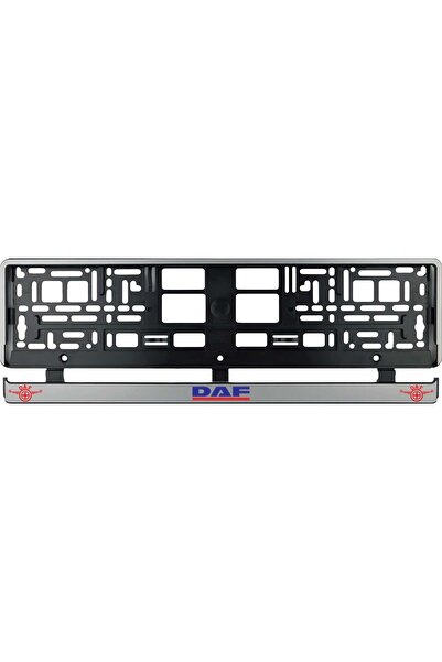 OEM Set 2 bucati, suport numar inmatriculare argintiu DAF