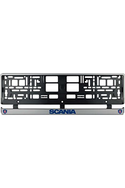 OEM Set 2 bucati, suport numar inmatriculare argintiu Scania