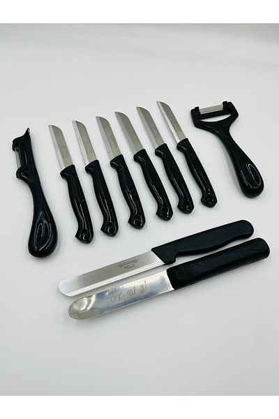 OY-Bİ Original Solingen 6-Piece Fruit Knife Vegetable, 2-Piece Peeler, Chopper and Micro Knife Set of 10