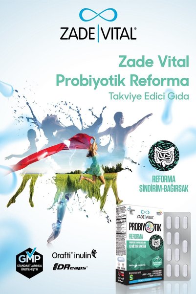 Zade Vital مكمل غذائي لإصلاح البروبيوتيك 30 كبسولة عشبية