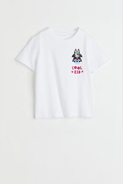 Monila Boy's Bluey Printed Cotton T-Shirt