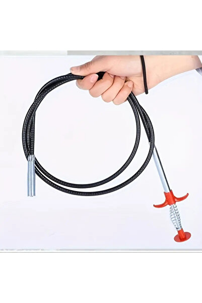 ibico 200 Cm (2 METRE) Pratik Kıskaçlı Clamp Tıkalı Lavabo, Evye, Küvet Ve Gider Boruları Açma Aparatı