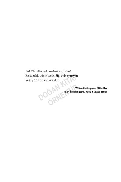 Doğan Kitap Kıskanç Adam