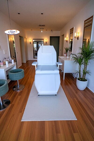 BAŞARI MEDİKAL 3 KIRIMLI CİLT BAKIM SEDYESİ, CİLT BAKIM KOLTUĞU / BEYAZ