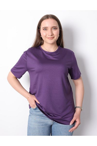 Linvey Crystal Stretch Fabric short sleeve crew neck comfortable fit jersey t-shirt, blouse, underwear