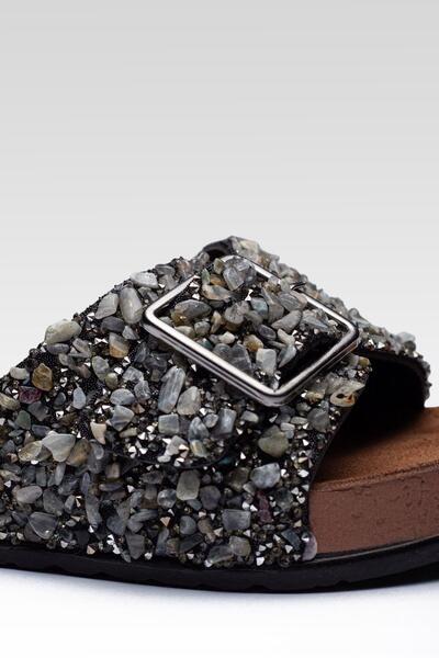 lady classy Γυναικείες Παντόφλες Άνετες Ορθοπεδικές με Πέτρινη Πόρπη