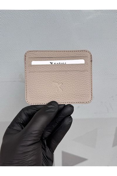 Gesa Suport card de nurcă subțire din piele naturală 100%.