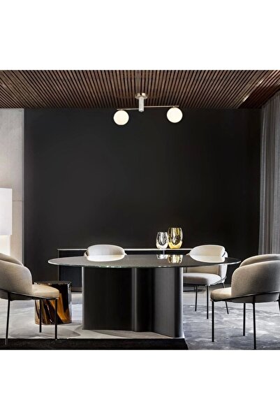 LUCEA Ceka 2 Li Altın-mermer Ds Plafonyer 2xe27