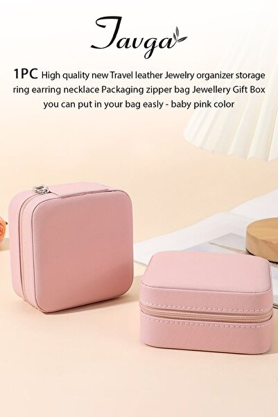 TAVGA Mini Mücevher Takı Kutusu Kolye Yüzük Küpe Düzenleyici Takı Çantası