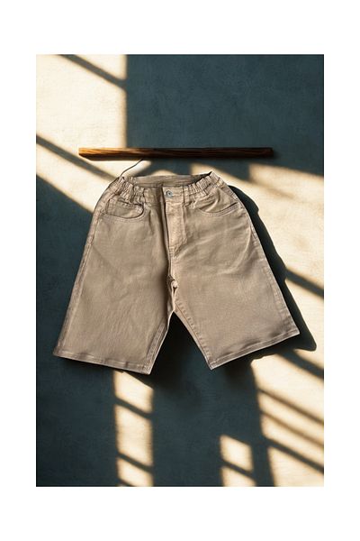 Le'sluette shadow of style Regular Fit Light Brown Men's Denim Shorts