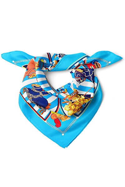 nehir eşarp Şovalye Desen Fular Bandana 50x50 Cm