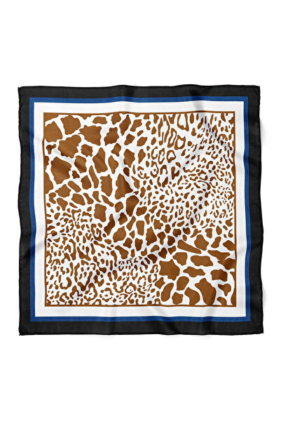 nehir eşarp Bandana Esarfa Model Leopard 70x70 Cm