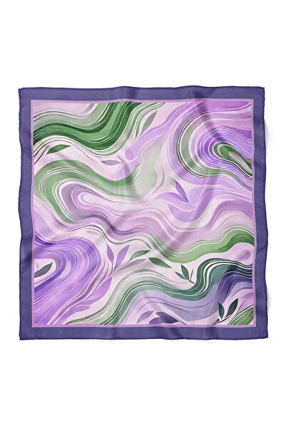 nehir eşarp Çiçek Desen Fular Bandana 70x70 Cm