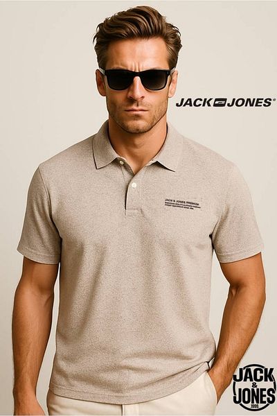 Jack & Jones 12286349 POLO T-SHIRT Ροζ Σκόνη