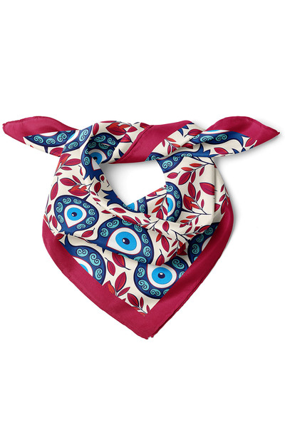 nehir eşarp Nazar Boncuğu Desenli Bandana