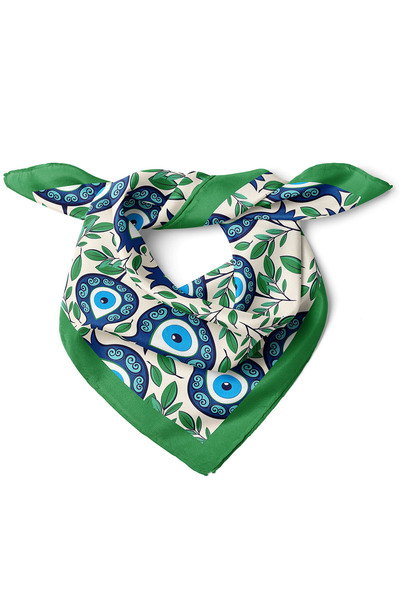 nehir eşarp Nazar Boncuğu Desenli Bandana