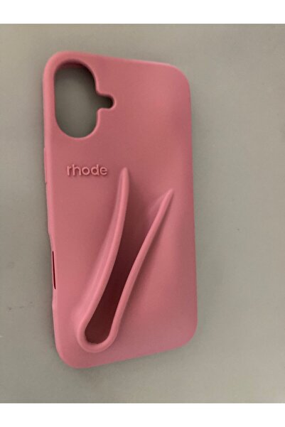 Newon حافظة لهاتف آيفون 16 بلس سالتي تان رود بشفاه مع شعار