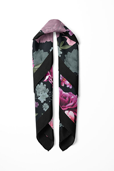 nehir eşarp Бандана з квітковим візерунком Foulard 50x50 Cm