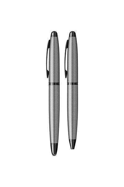 Scrikss 88 Ballpen + Versatile Double Set Matte Gray (Lifetime Warranty-Luxury Boxed)