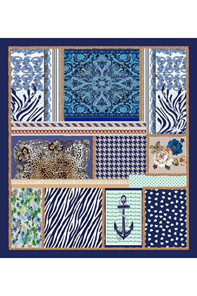 nehir eşarp Karışık Bandana Desen 70x70 Cm