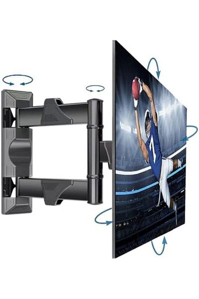 North Bayou Movable wall mount for 32-55" screens, full tilt and swivel, supports up to 60kg, flexible VESA mounting.