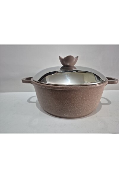 ThermoAD Granite Deep Pot 24 cm Mink Brovni with Disassembled Handle